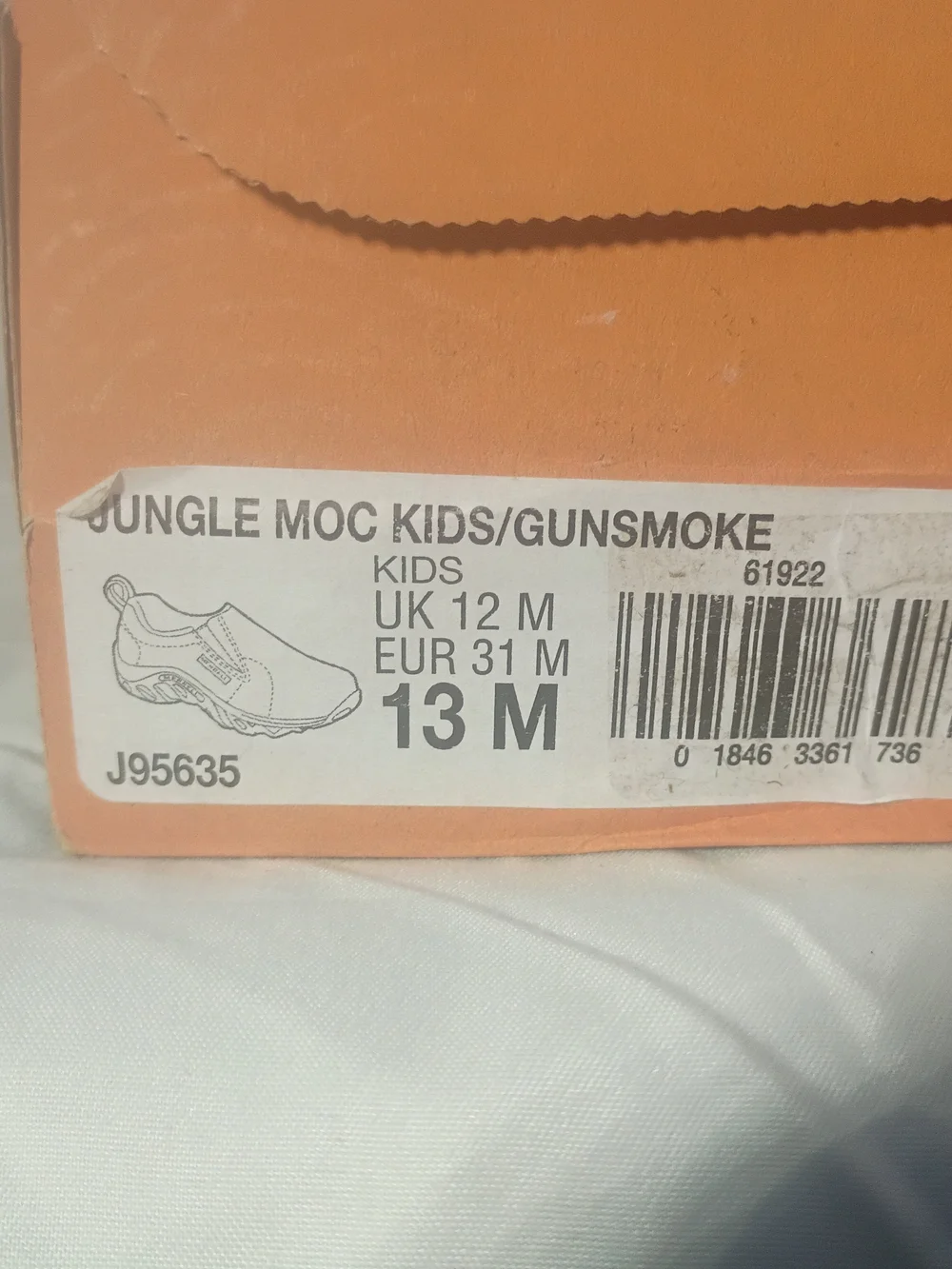 Merrell Jungle Moc Kids Gunsmoke (Gray)